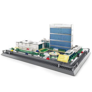 Building Building Buildings del quartier generale delle Nazioni Unite: Set di costruzioni educative per bambini in America