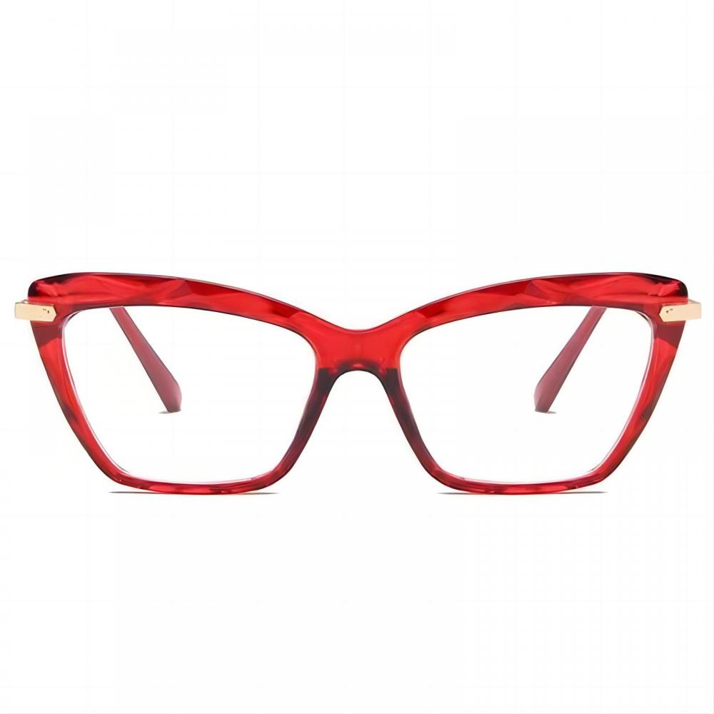 Gafas de bloqueo de luz roja transparente de mujeres de mujer