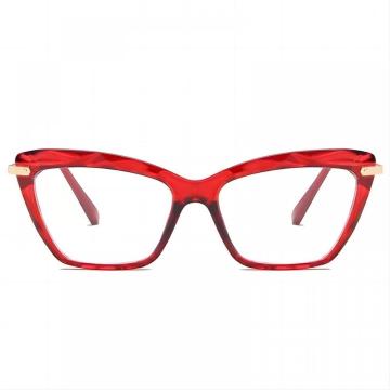 Gafas de bloqueo de luz roja transparente de mujeres de mujer