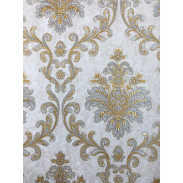 Flower Damask Wallpaper For Interior Wallcovering Decoration