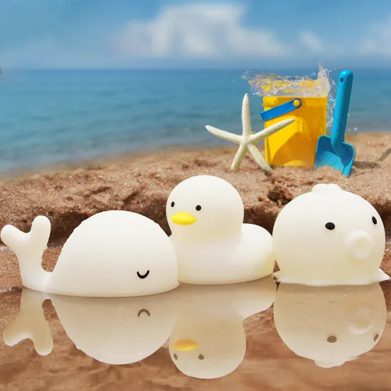 Waterproof Seven Color Touch Night Light for Kids' Bath Toys