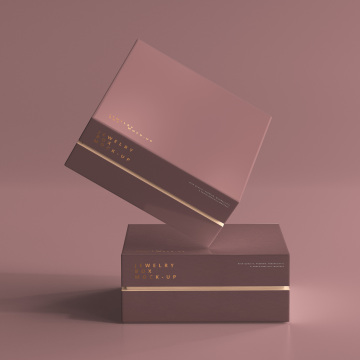 Wholesale Luxury Custom Logo Print Lid and Base Gift Box Jewelry Packaging