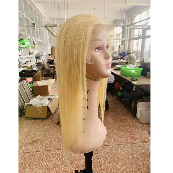 Top Grade Russian Virgin Hair 613 Transparent Lace Frontal Straight Wig Blonde Full Lace Wig 613 HD Lace Front Human Hair Wig