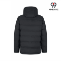 Jaqueta de inverno com capuz ajustável e isolamento Box Baffle