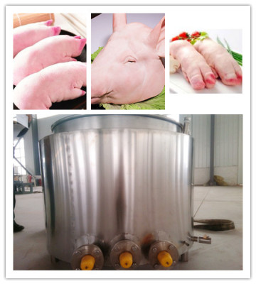 Pig head dehairing machine slaughter equipment