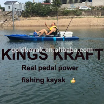 Pedal fishing kayak with rudder of 2016 newest model