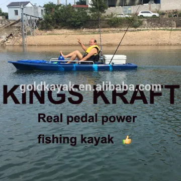 Pedal fishing kayak with rudder of 2016 newest model