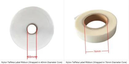 Customized White Tyvek Cotton Ribbon With Paper Print