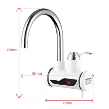 Mini Bathroom Shower Mixer Hot Water Faucet Heater