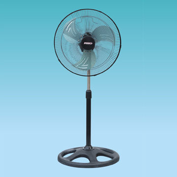 18-inch Stand Fan with Iron Blade, PVC Panel Box and Heavy Base