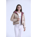 two colors contrast fashion ladies` short jacket