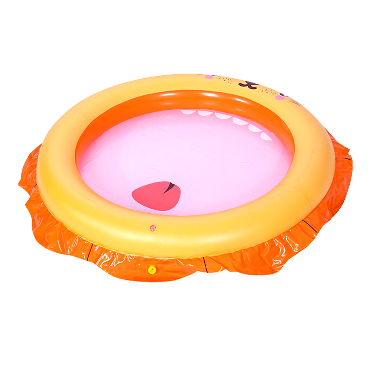 Lion inflável piscina infantil piscina de sprinkle tapact