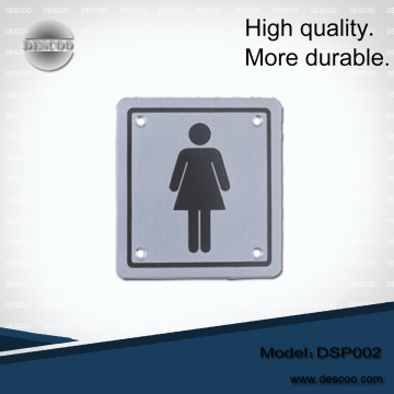 Plaque de signalisation acier inoxydable pour portes (DSP002)