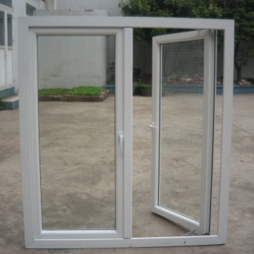 Hot Sale Hurricane Impact Double Glazed Vinyl Windows with Fly Screen