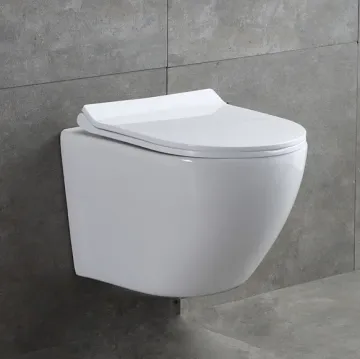 Wand montierte felgenlose Badezimmertoilette