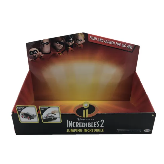 Corrugated paper toy display box