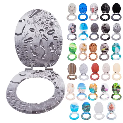 Grey Water Drop WC Deckel Abattant