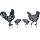 Metal Rooster Decorative Garden Stakes