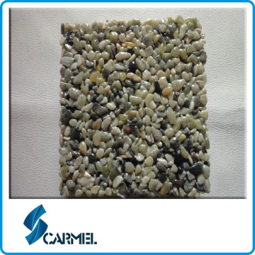 Natural Green River Stone with a Net