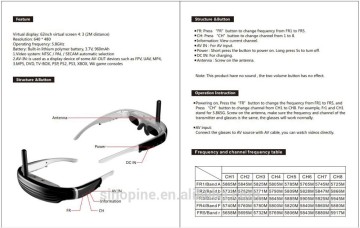 5.8ghz 40CH fpv racing drone with goggles fpv goggles