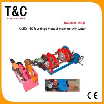 Ql63-160 Four Rings Manual Plastic Pipe Welding Machine with Watch