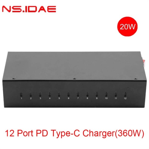 Desktop 12-port typ-c fast charger