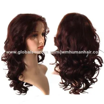 Popular Style Human Hair Wigs, Swiss/French Lace, Breathable