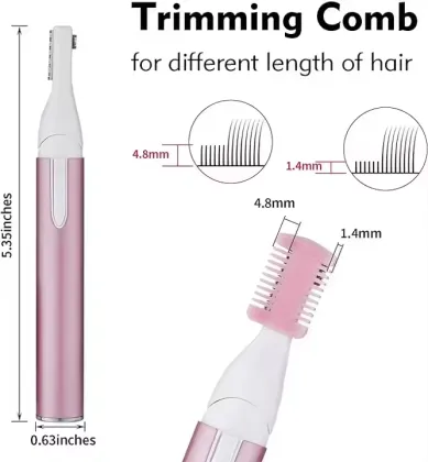 Rechargeable Facial Shaver with Eyebrow Trimming Function