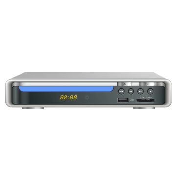 مشغل DVD مع عرض LED ، والتحكم عن بُعد ودعم USB/SD