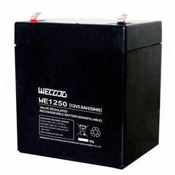 Lead-acid Battery for Cars and E-bike, 5.0Ah Capacity