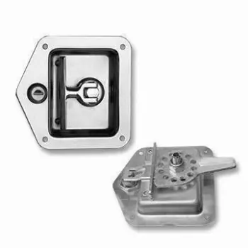 Recessed Folding T-handle Latch, Cabinet Lock, Suitable for Steel and Wood Doors