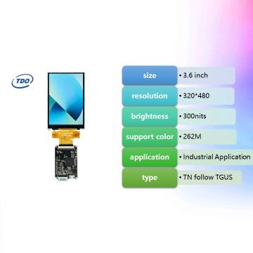 Hot Selling 3.5 Inch 320*480 TFT LCD Module TN TTL Serial Port UART Screen for Industrial Display