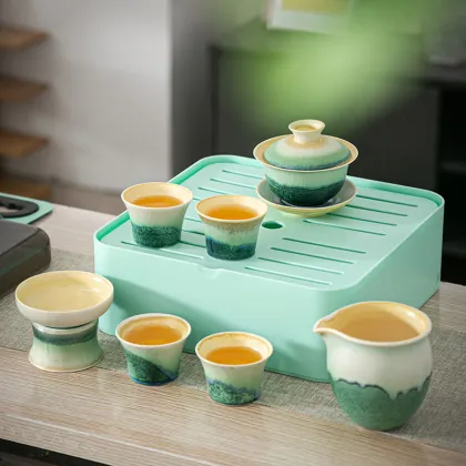 Wholesale Travel Ceramic Tea Set - Lightweight and Elegant Design