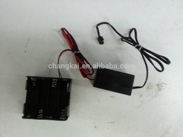 25ft EL Wire with 8*1.5V(AA) Battery driver EL wire Kits, Battery inverter
