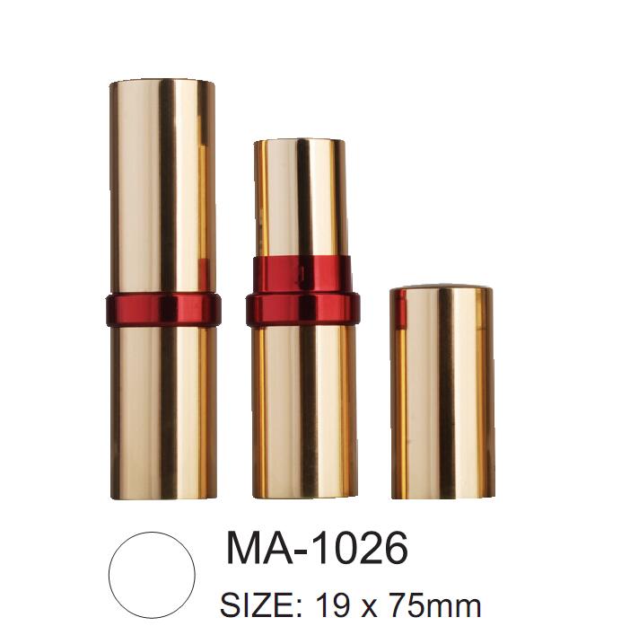 Empty Aluminium Round Lipstick Packaging MA-1026