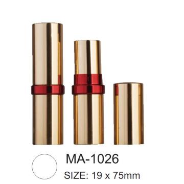 Puste aluminiowe okrągłe opakowanie szminki MA-1026