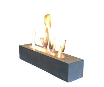MINI Rectangle Tabletop Smokeless odorless Alcohol Fireplace Indoor Outdoor Fire Pit Portable Fire Concrete Bowl Pot