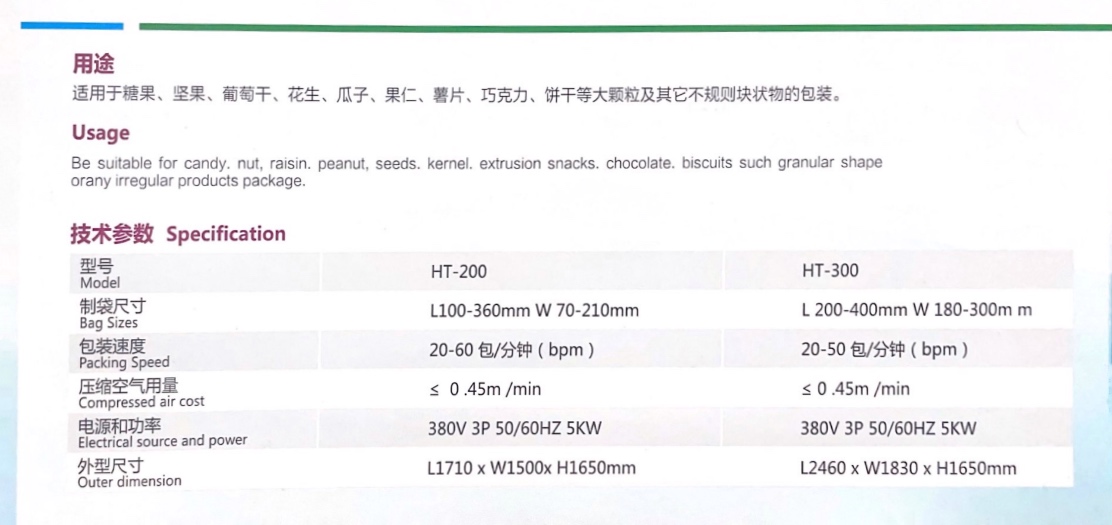 Zipper Bag Packing Machine