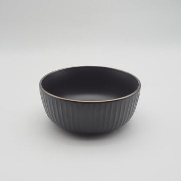 Das beliebteste Schwarz -Gold -Farbgeschirrset, Steinzeug -Tischgeschirrset, Set für das Tischgeschirr aus dem Schwarz und Gold