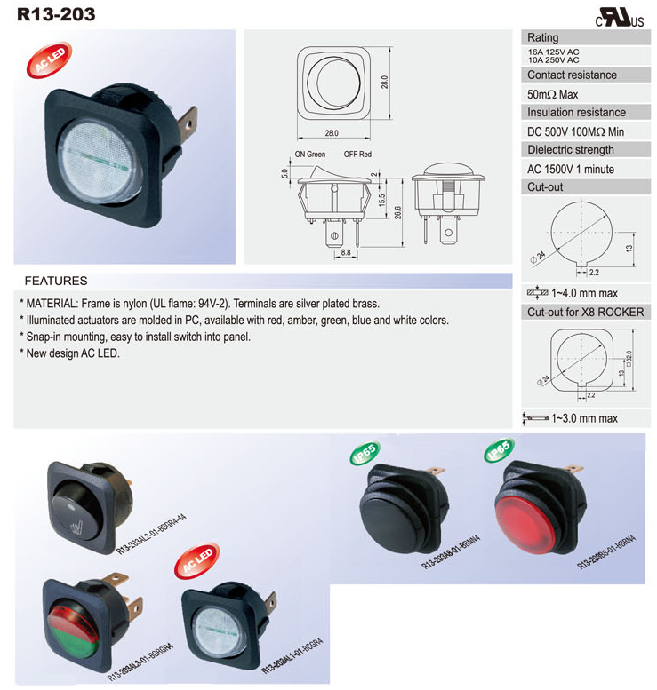 Automotive Rocker Switches