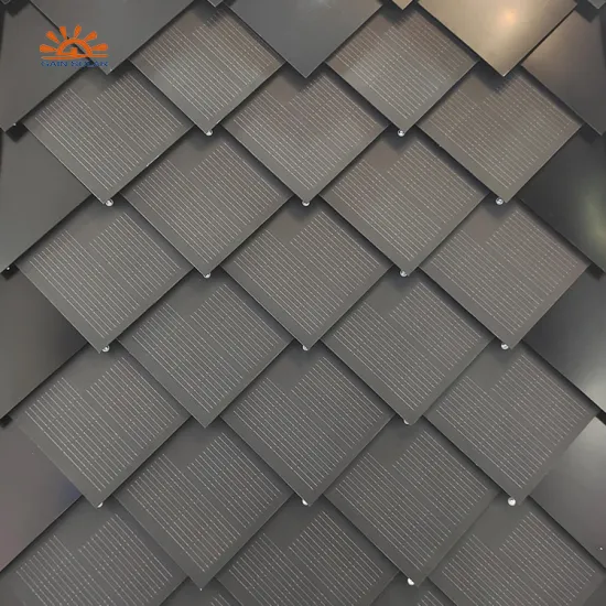 JiaSheng BIPV Solar Roof Metal 600*600mm Photovoltaic Roof Tile Sheet