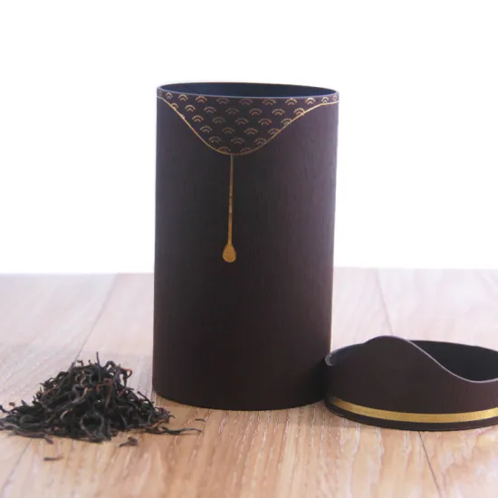 Color Printed Paper Tube tea Packaging Round Box