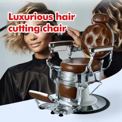 Elegant Durable Classic Barber Chairs | Vintage Luxury Salon Equipment | Wholesale Men's Barber Chairs