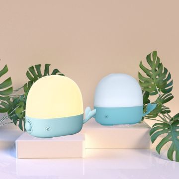 3-IN-1 Small Whale Humidifier: Ultrasonic Humidifier & Essential Oil Diffuser for Bedroom Nursery