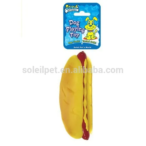 Premium Quality Pet Toy Squeaky Vinyl Toy Bread Design