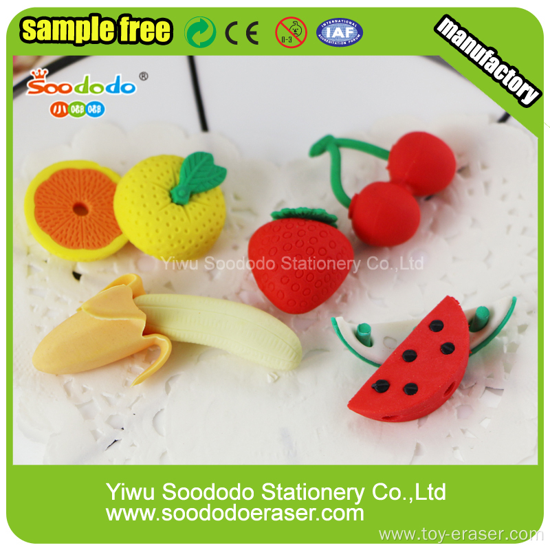 Fruit group Shaped Eraser,Stationery Office erasers