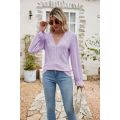 Casual long Sleeves blouse lace t shirt