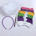 Purple Unicorn Crochet geweven decoratieve hoofdband