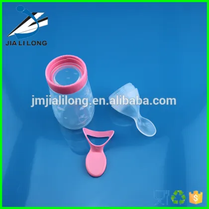 Silicone baby spoon flexible baby spoon baby feeding bottle spoon