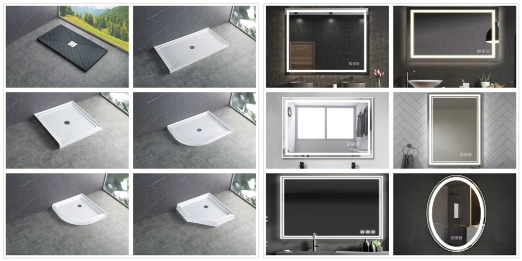 Sally Bathroom Frameless Sliding Door for Shower Enclosure Tempered Safety Glass with Easy Clean Coating Side Aluminium Bracket Mount